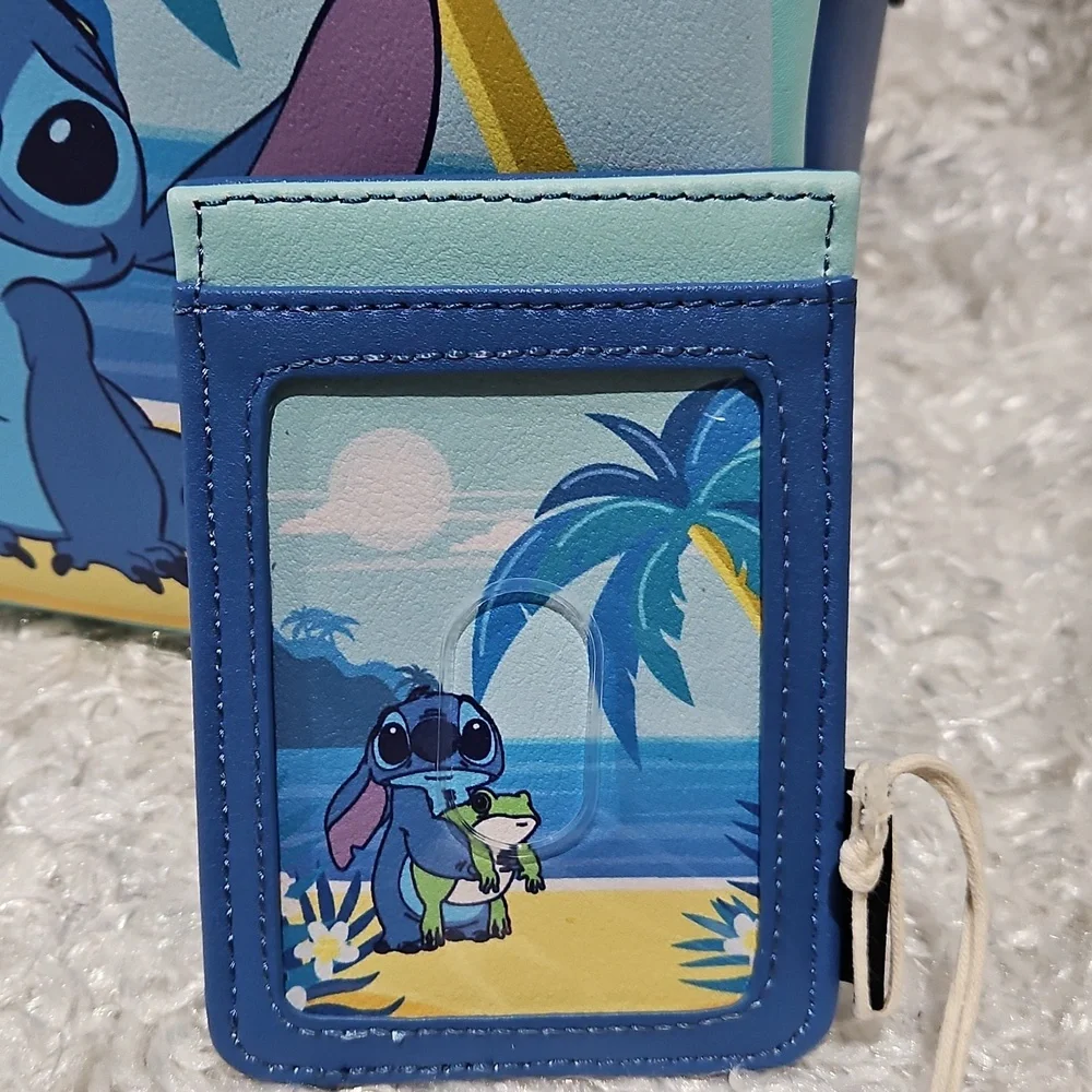 Loungefly Lilo And Stitch Frog mini Backpack And Card Holder